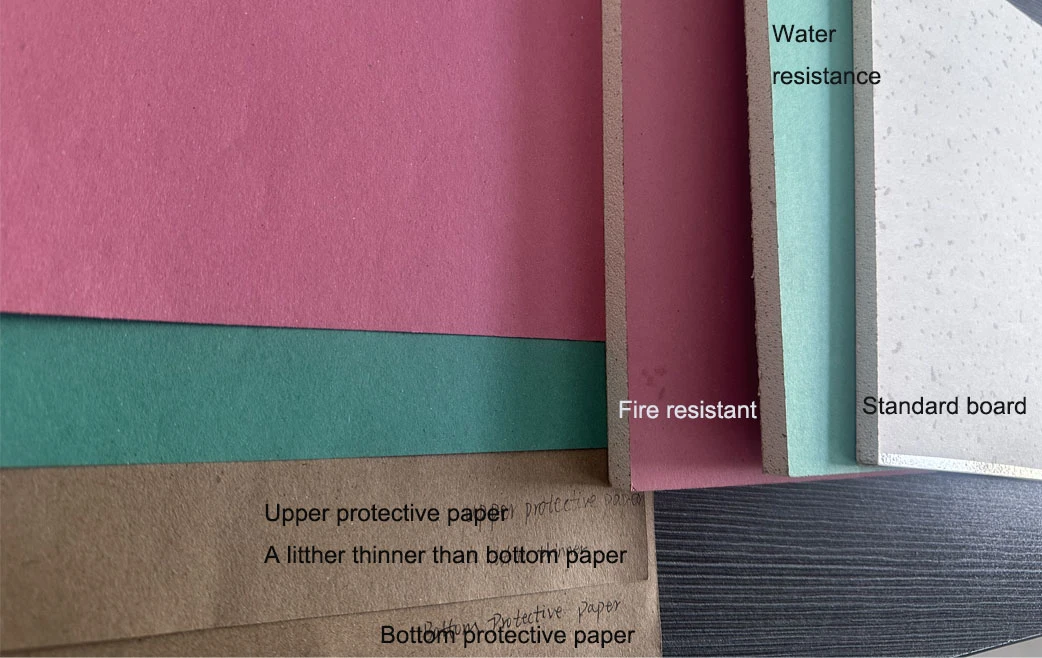 Gypsum board samples Gypsum board samples