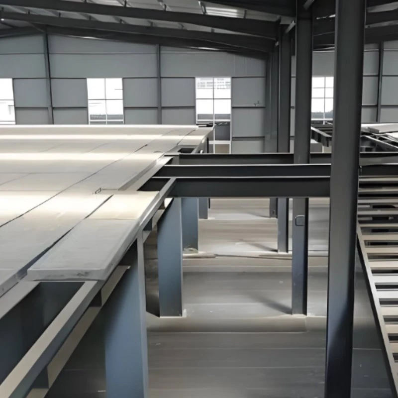 Plate-forme de plancher de structure métallique en fibrociment